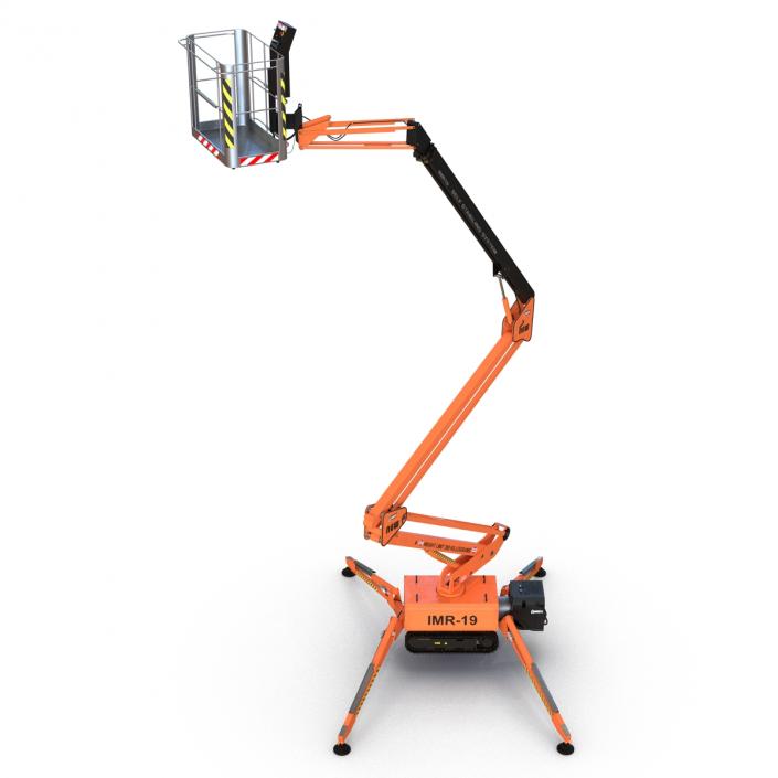 Telescopic Boom Lift Orange 3 3D model