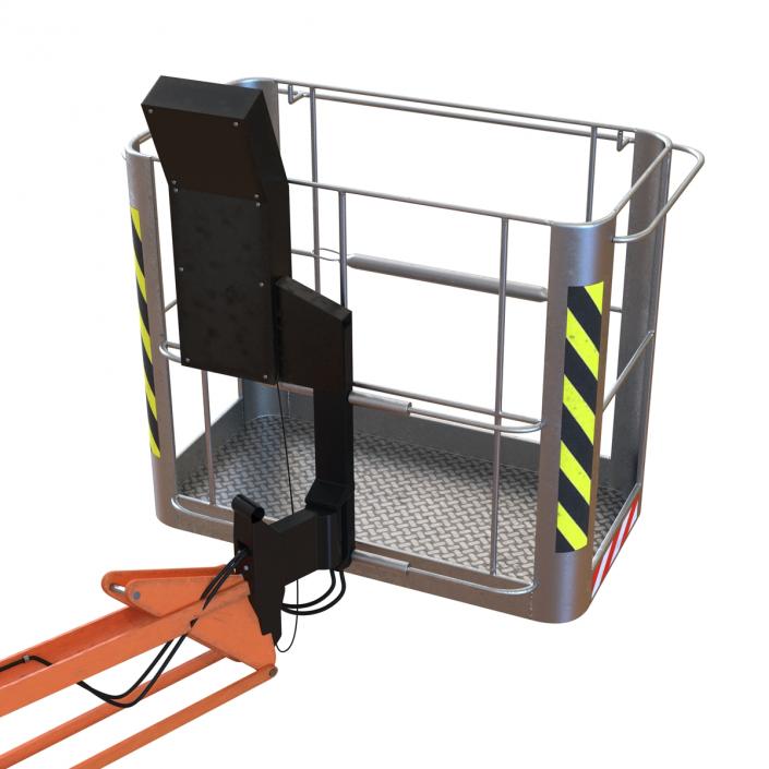 Telescopic Boom Lift Orange 3 3D model