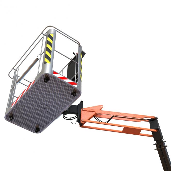 Telescopic Boom Lift Orange 3 3D model