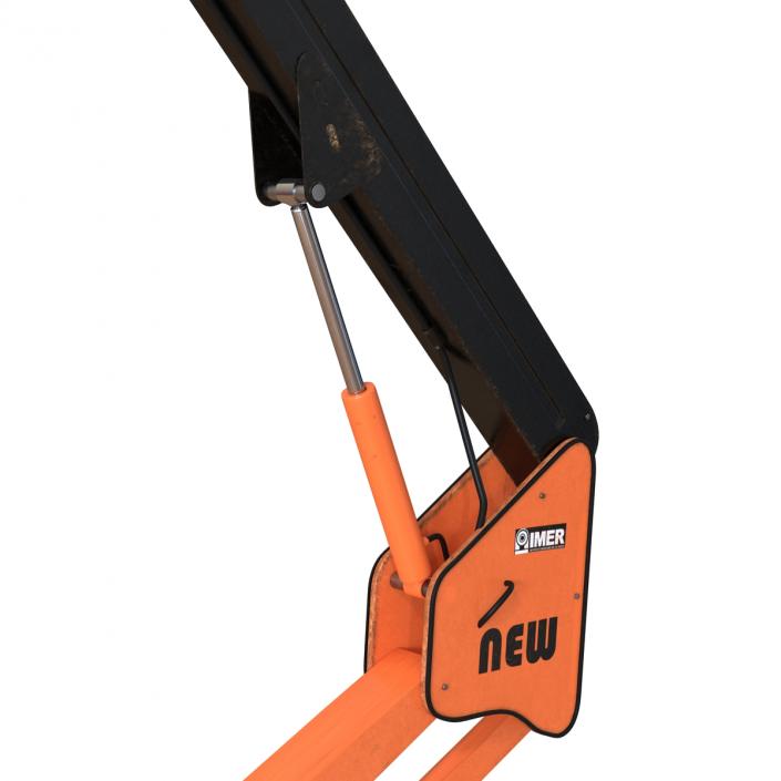 Telescopic Boom Lift Orange 3 3D model