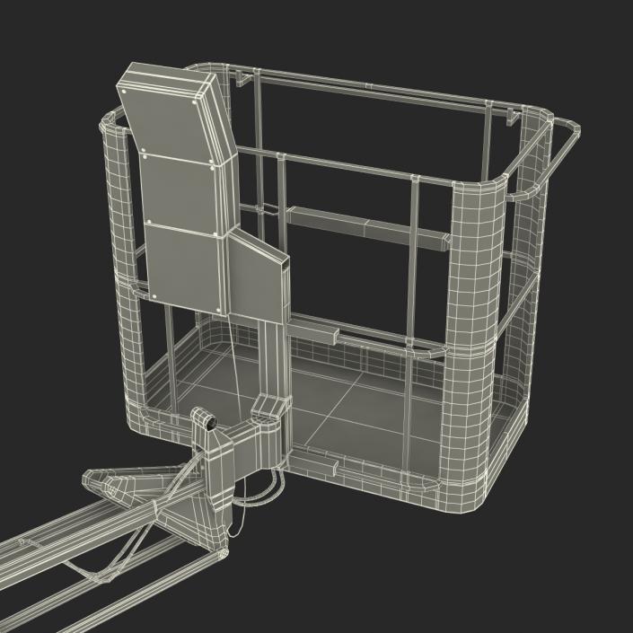 Telescopic Boom Lift Orange 3 3D model