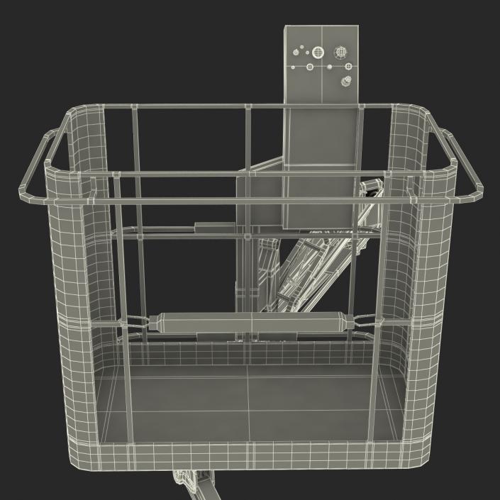 Telescopic Boom Lift Orange 3 3D model