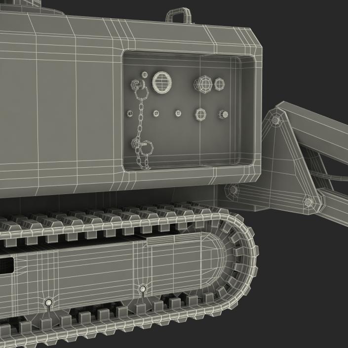 Telescopic Boom Lift Orange 3 3D model