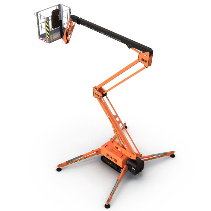 Telescopic Boom Lift Orange 3D