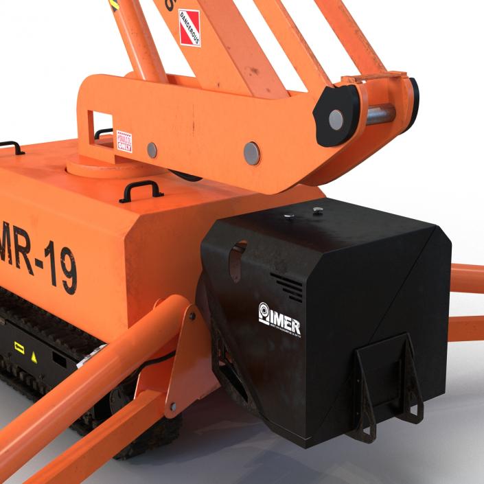 Telescopic Boom Lift Orange 3D