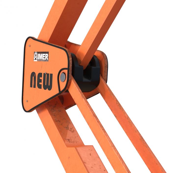 Telescopic Boom Lift Orange 3D