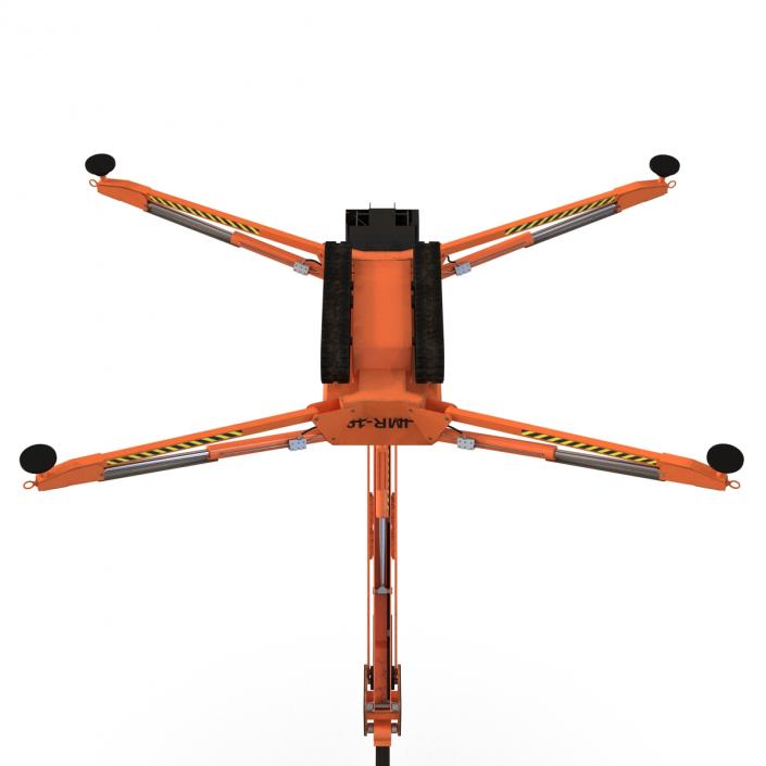 Telescopic Boom Lift Orange 3D