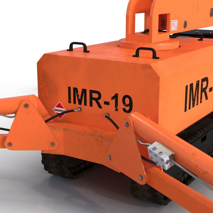 Telescopic Boom Lift Orange 3D