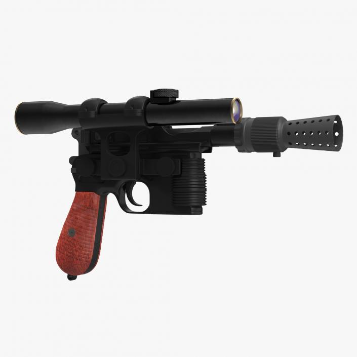 3D Star Wars Han Solo Blaster