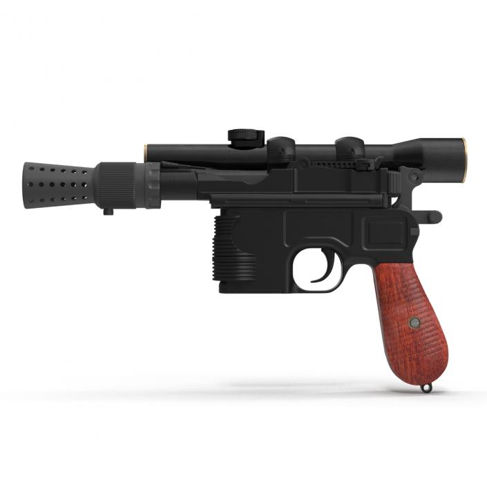 3D Star Wars Han Solo Blaster