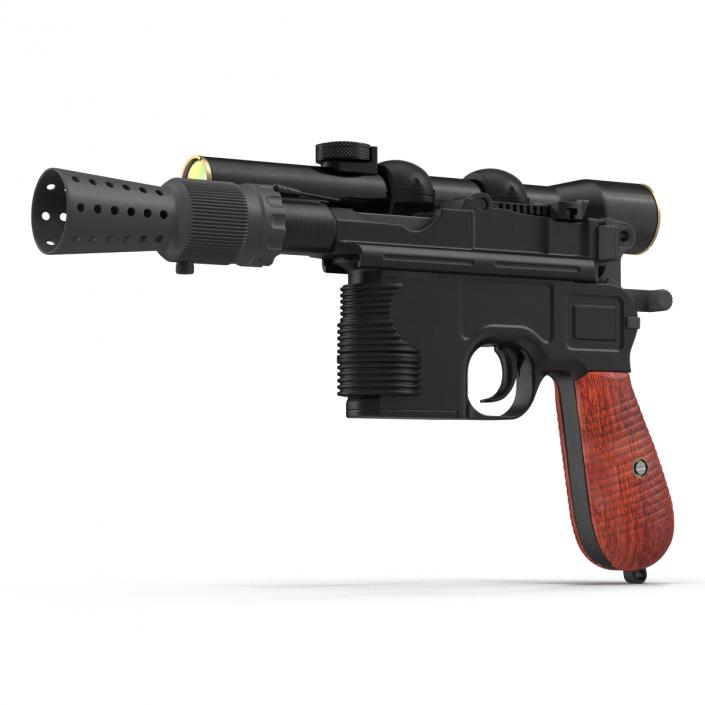 3D Star Wars Han Solo Blaster