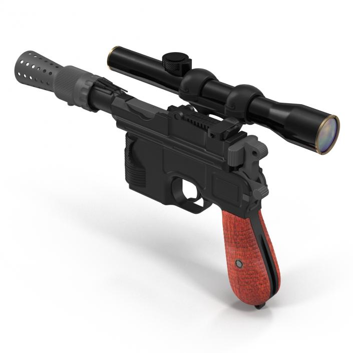 3D Star Wars Han Solo Blaster