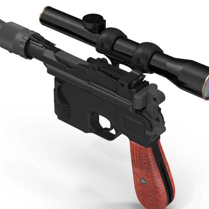 3D Star Wars Han Solo Blaster