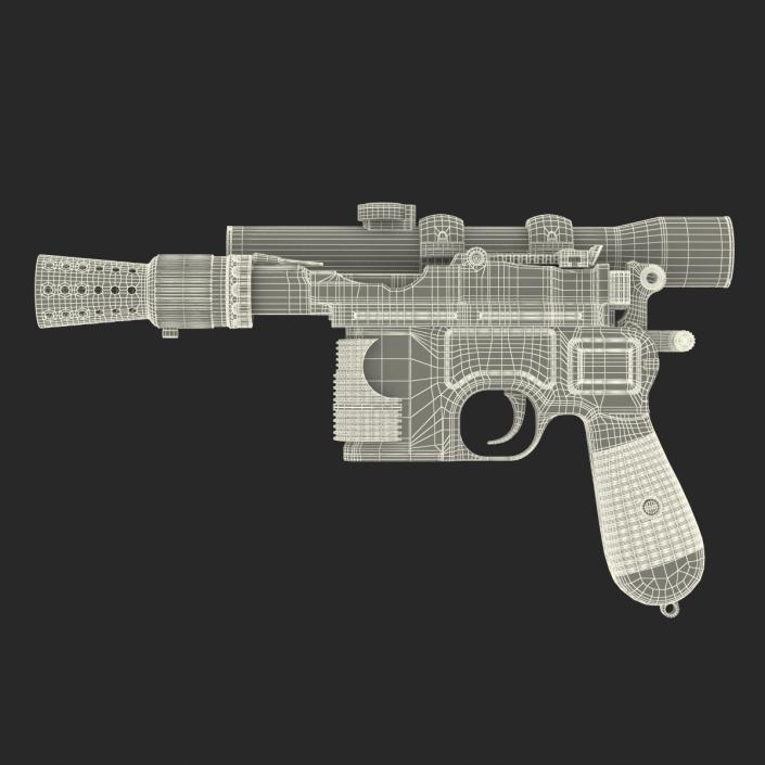 3D Star Wars Han Solo Blaster