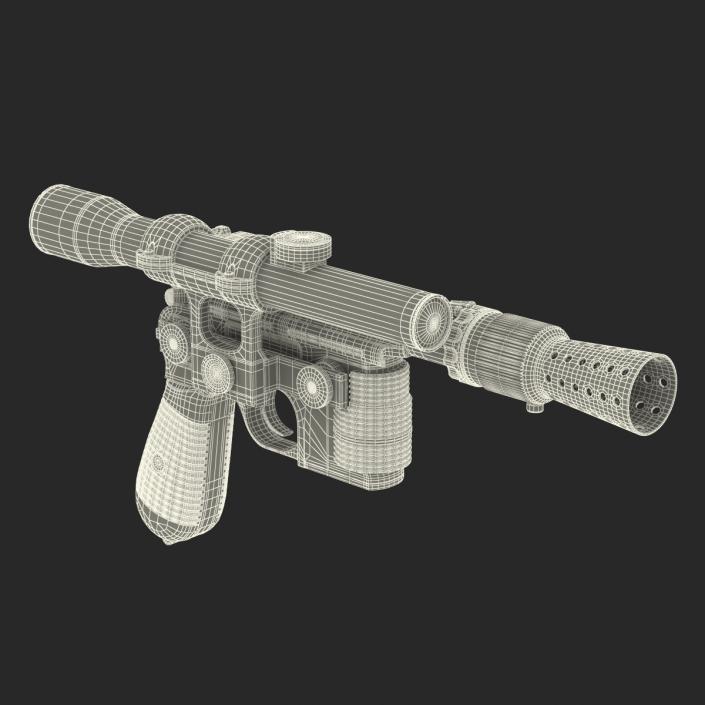 3D Star Wars Han Solo Blaster