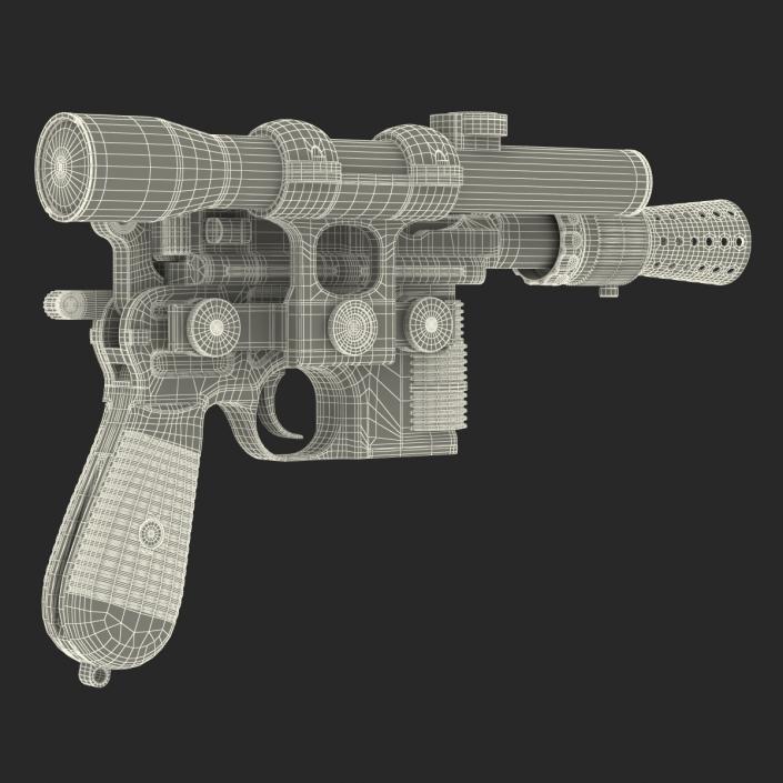 3D Star Wars Han Solo Blaster