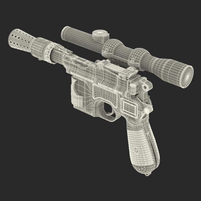 3D Star Wars Han Solo Blaster