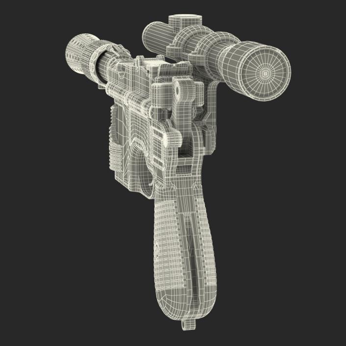 3D Star Wars Han Solo Blaster