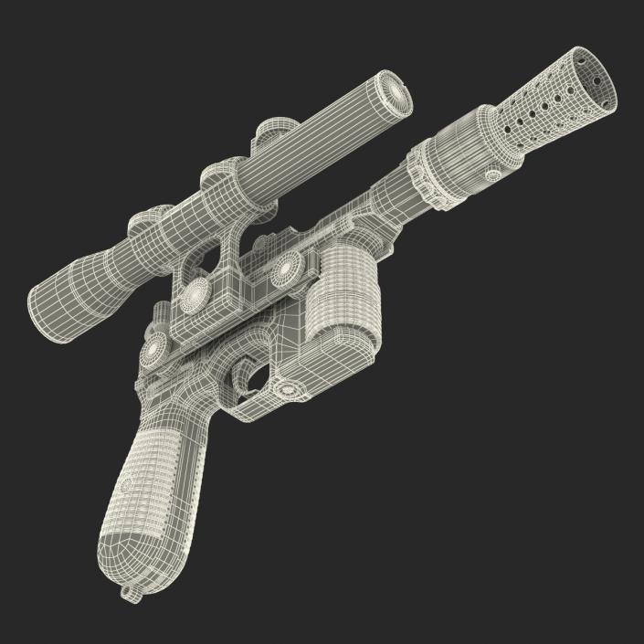 3D Star Wars Han Solo Blaster