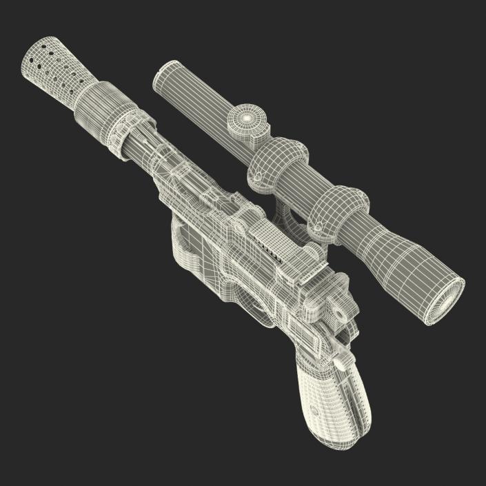 3D Star Wars Han Solo Blaster