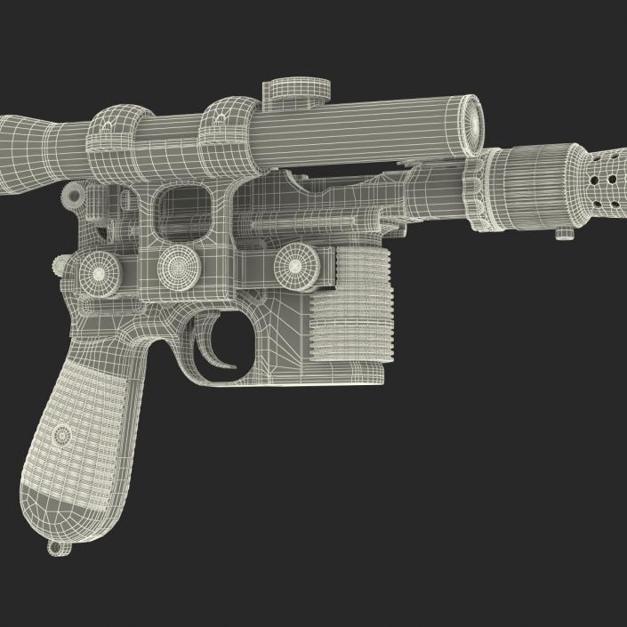 3D Star Wars Han Solo Blaster