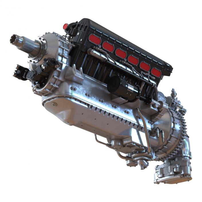 Old Piston Aero Engine 3D