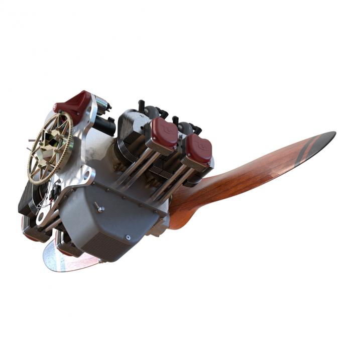 Piston Aircraft Engine ULPower UL260i 3 3D model