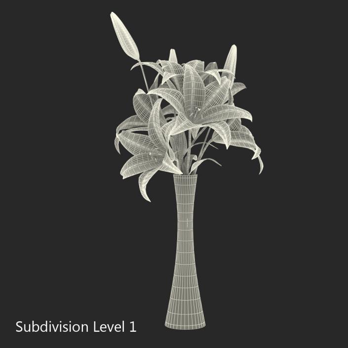 3D model White Lily Vase