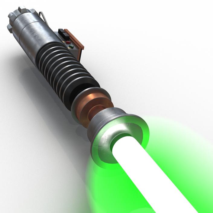 Star Wars Luke Skywalker Lightsaber 2 Used 3D