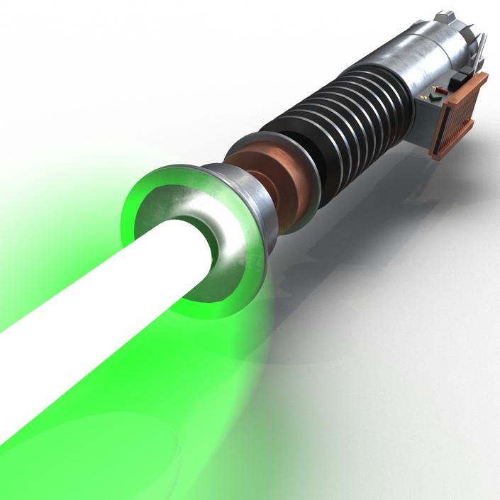 Star Wars Luke Skywalker Lightsaber 2 Used 3D