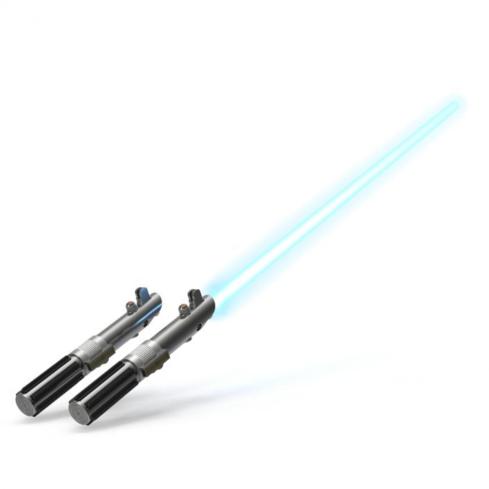 3D Star Wars Anakin Skywalker Lightsaber 3D Models Set