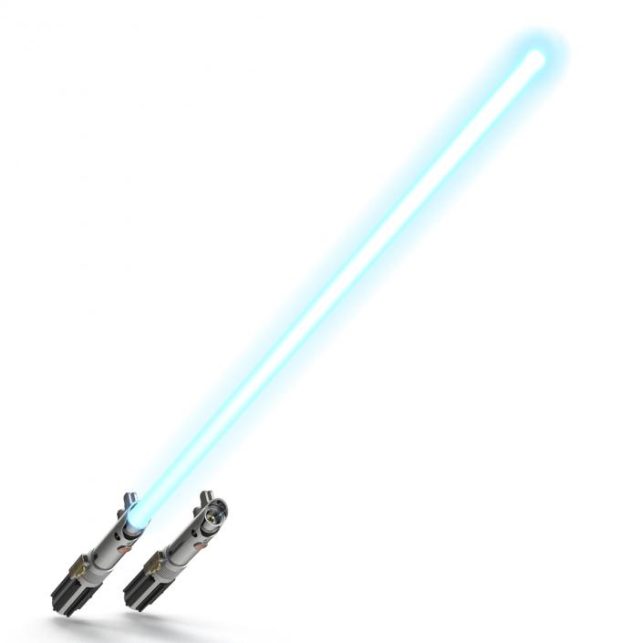 3D Star Wars Anakin Skywalker Lightsaber 3D Models Set