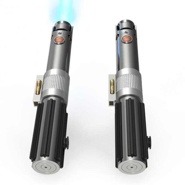 3D Star Wars Anakin Skywalker Lightsaber 3D Models Set