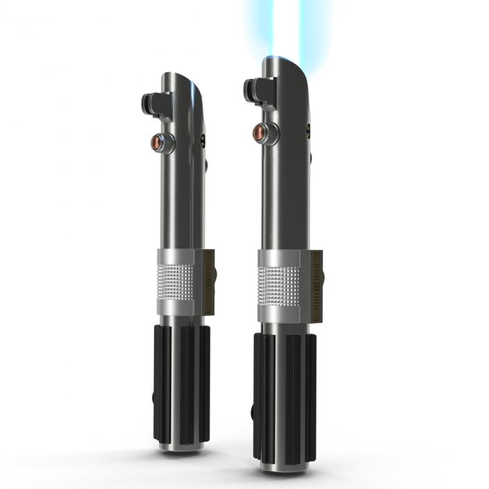 3D Star Wars Anakin Skywalker Lightsaber 3D Models Set