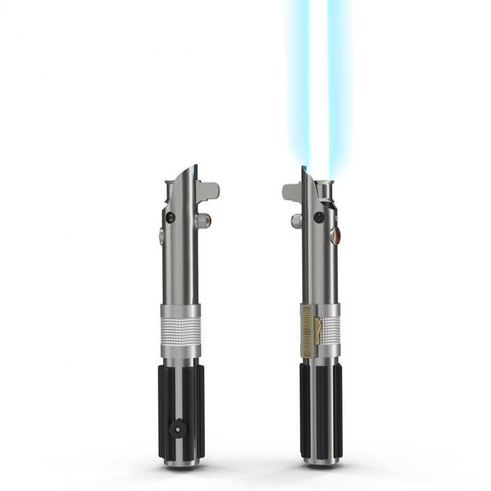 3D Star Wars Anakin Skywalker Lightsaber 3D Models Set