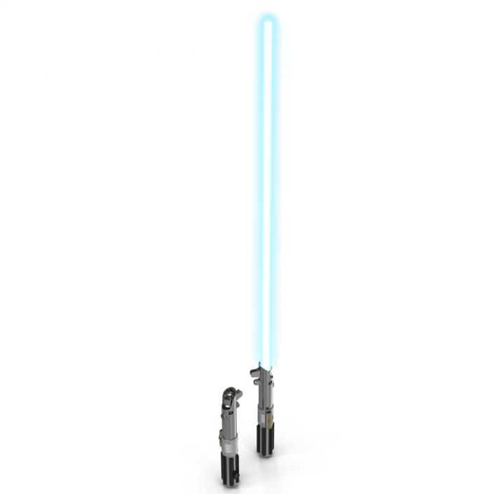 3D Star Wars Anakin Skywalker Lightsaber 3D Models Set