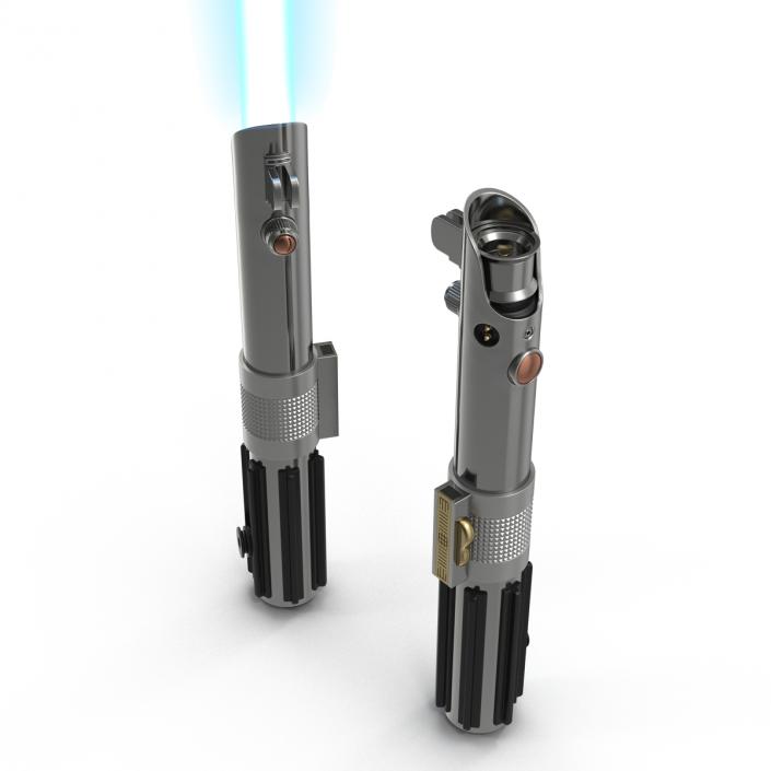 3D Star Wars Anakin Skywalker Lightsaber 3D Models Set