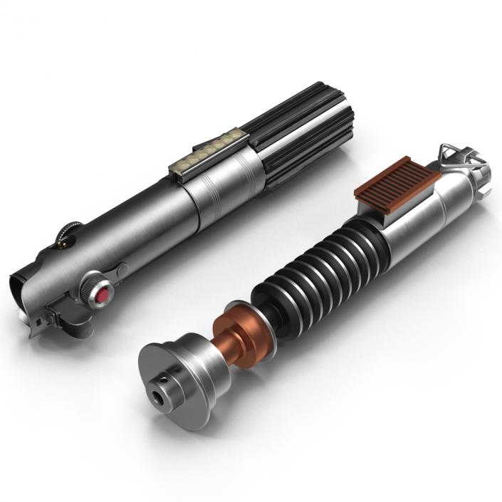 3D model Luke Skywalker Lightsabers 3D Models Set