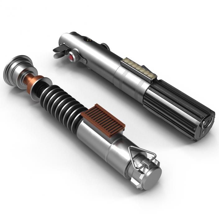 3D model Luke Skywalker Lightsabers 3D Models Set