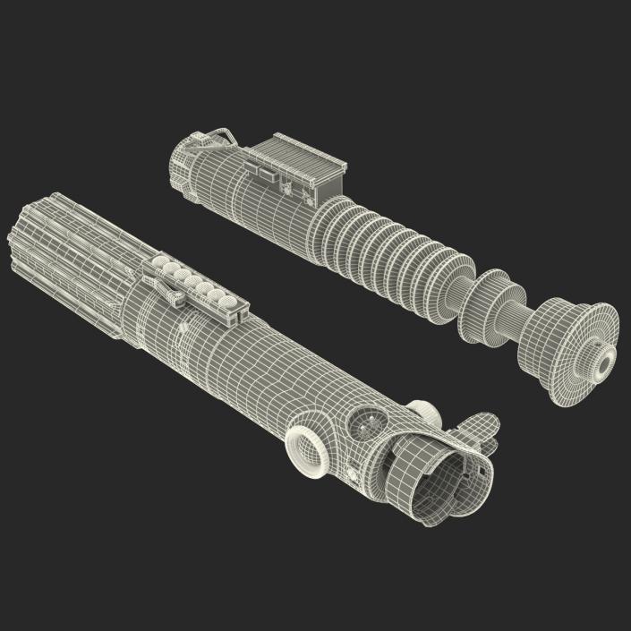 3D model Luke Skywalker Lightsabers 3D Models Set