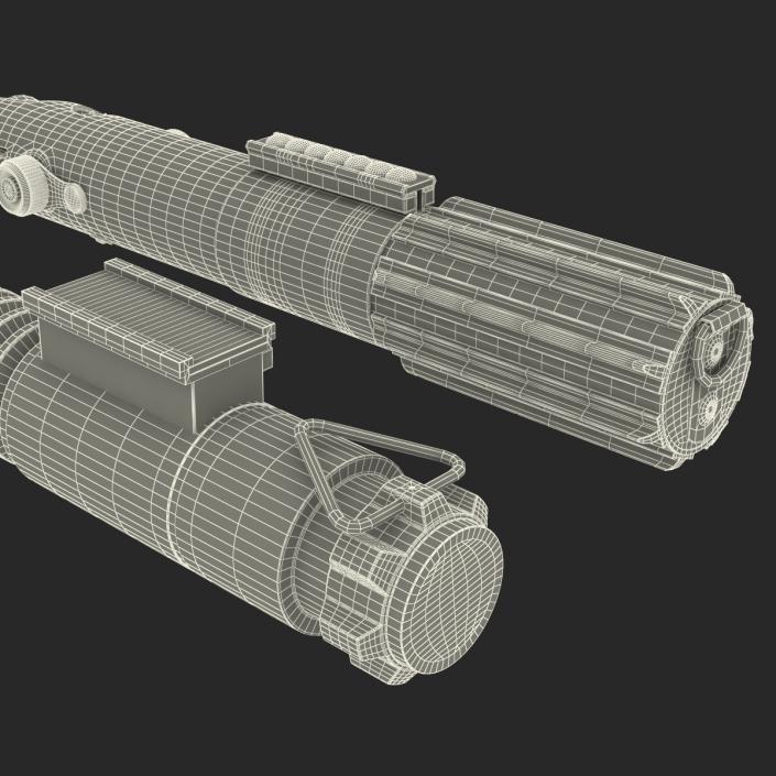 3D model Luke Skywalker Lightsabers 3D Models Set