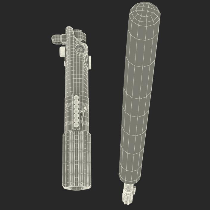 Luke Skywalker Lightsaber 3D Models Set 3D model