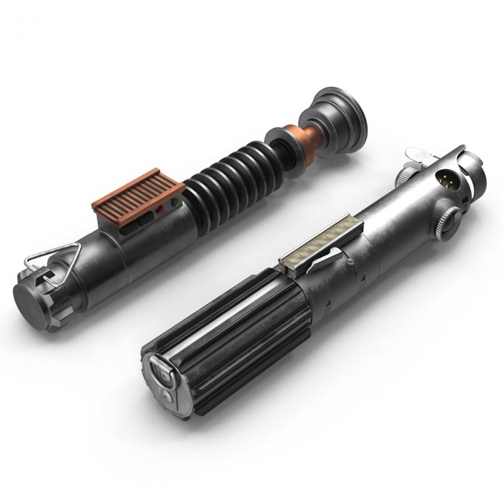 Luke Skywalker Used Lightsabers Collection 3D