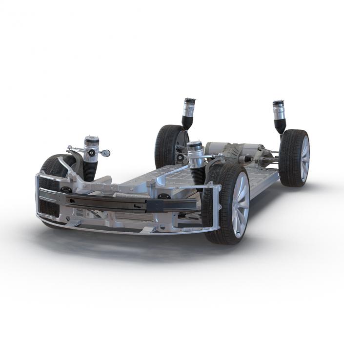 3D Tesla Model S Chassis