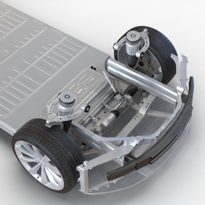 3D Tesla Model S Chassis