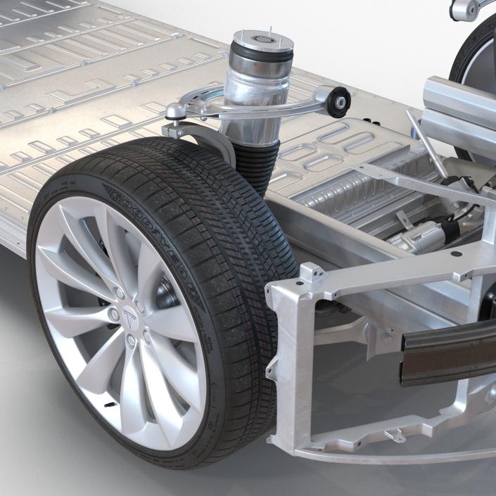 3D Tesla Model S Chassis