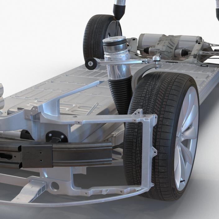 3D Tesla Model S Chassis