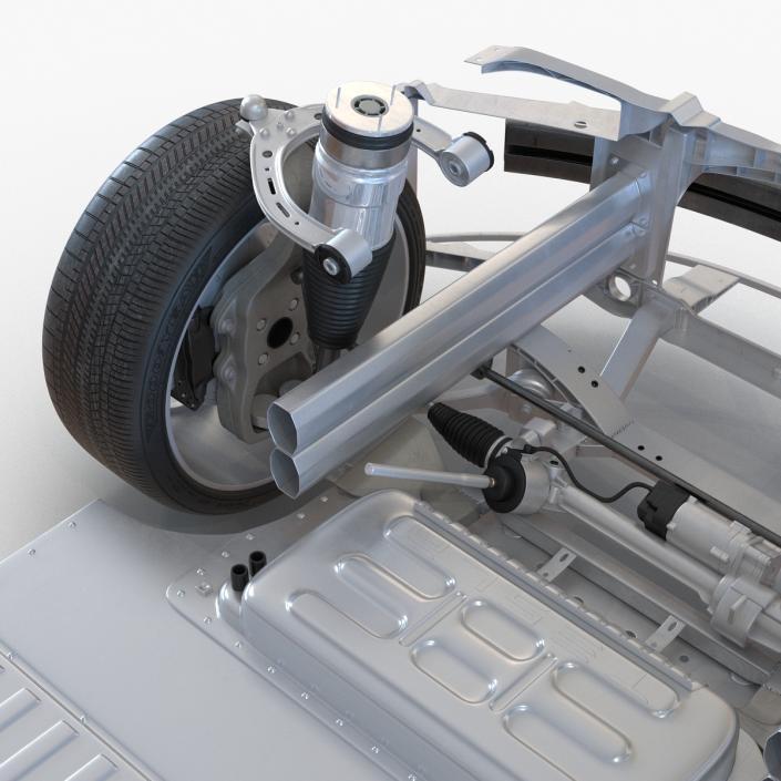 3D Tesla Model S Chassis