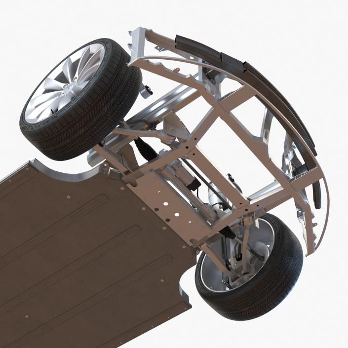 3D Tesla Model S Chassis