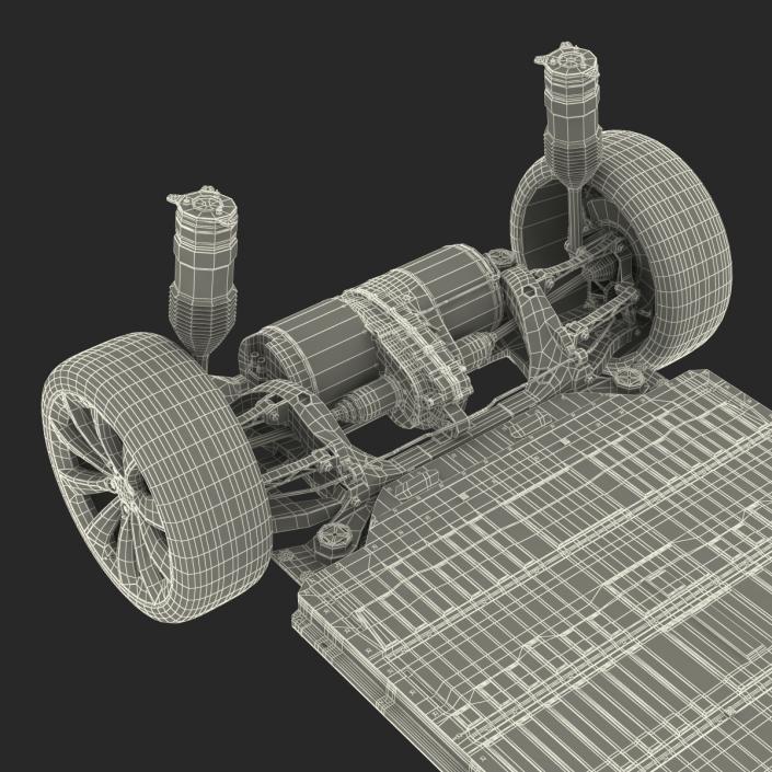 3D Tesla Model S Chassis